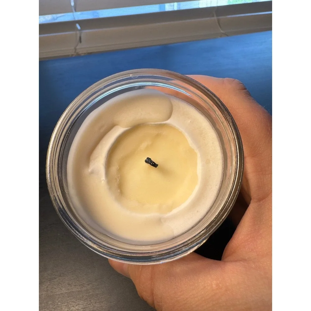 Soy Candle 8oz Cream Blueberry‎ Cobbler Snarky Funny Gift (used once)